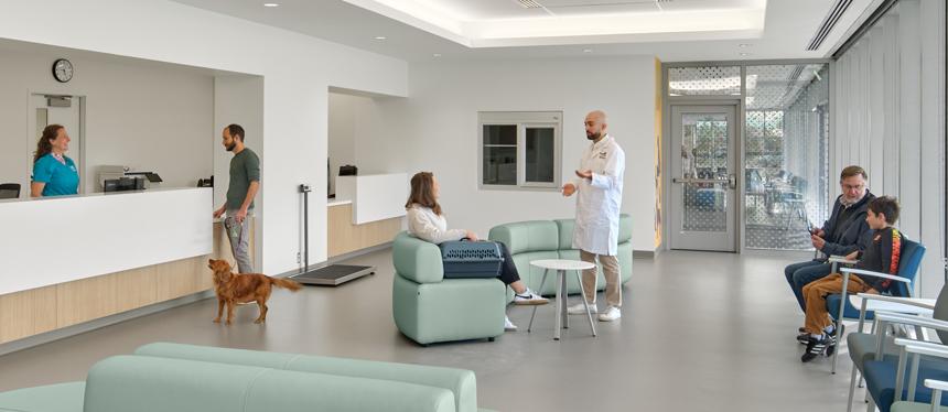 Exterior of Small Animal Teaching Hospital Building